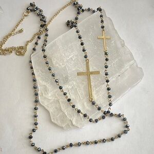 Bansri Layered Cross Necklace
